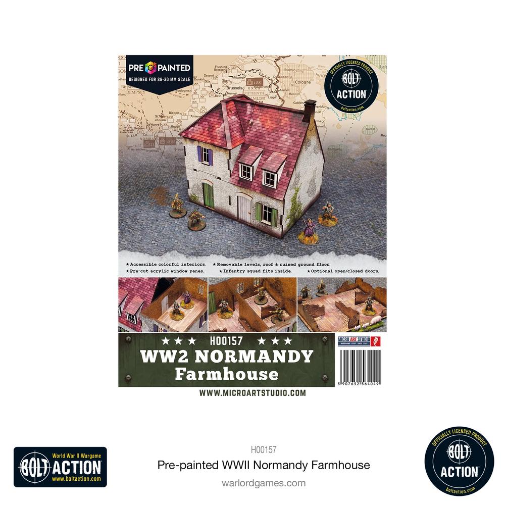 Bolt Action: Pre-painted WWII Normandy Farmhouse_8
