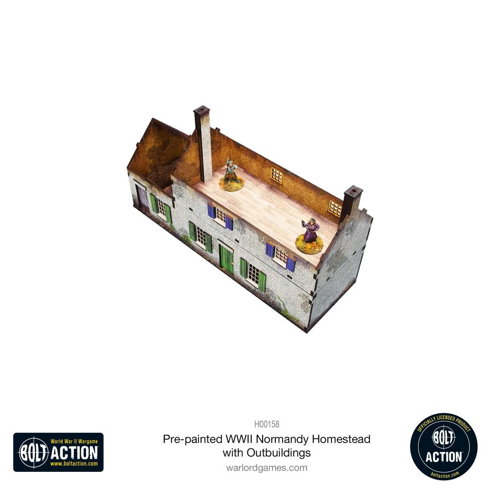 Bolt Action: Pre-painted WWII Normandy Homestead with Outbuildings_4