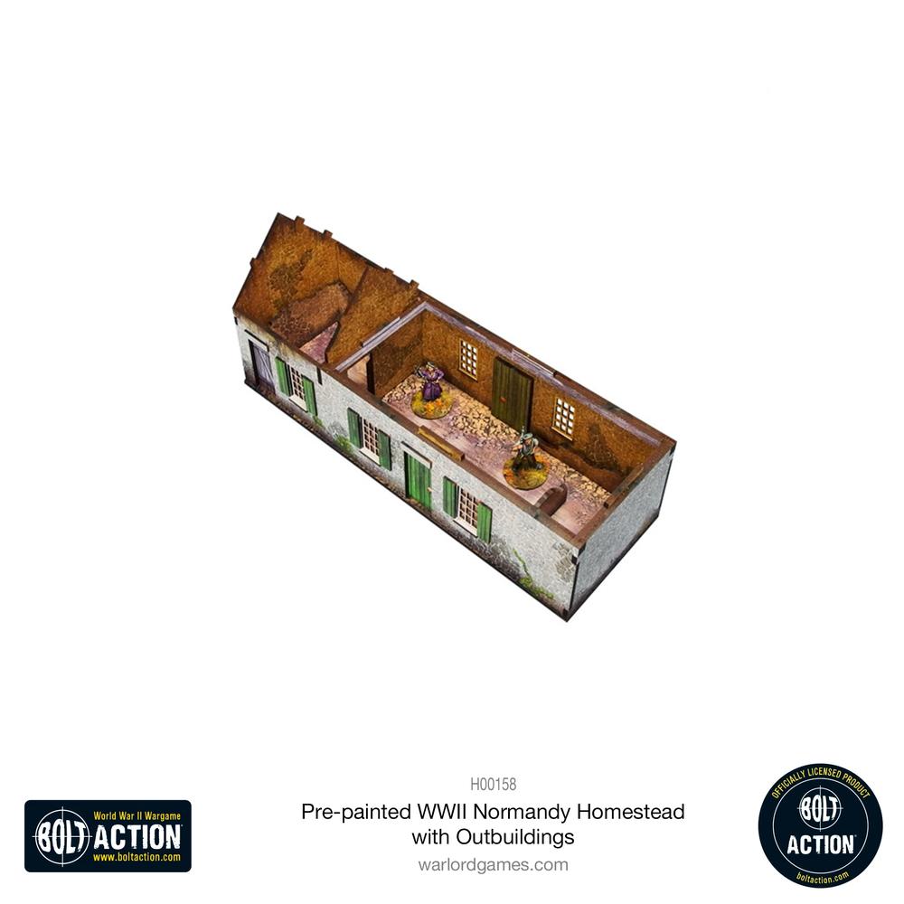 Bolt Action: Pre-painted WWII Normandy Homestead with Outbuildings_5