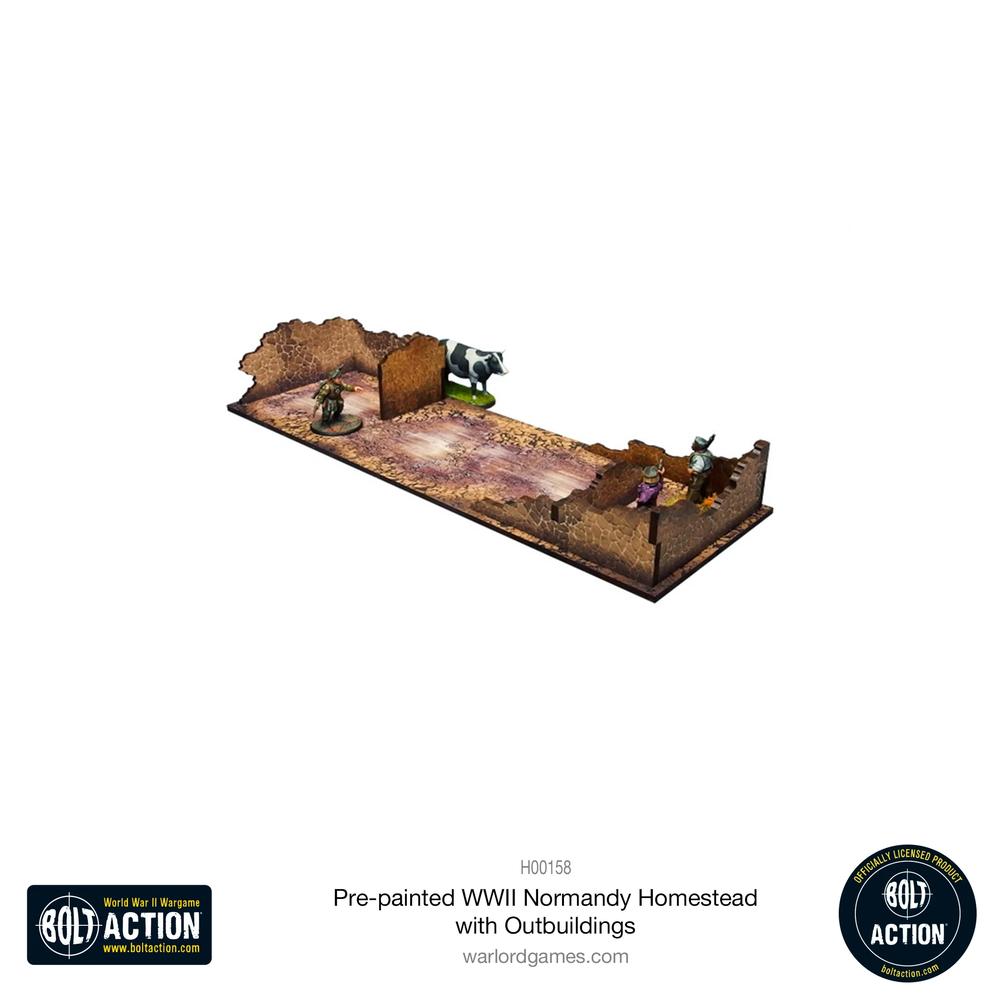 Bolt Action: Pre-painted WWII Normandy Homestead with Outbuildings_9