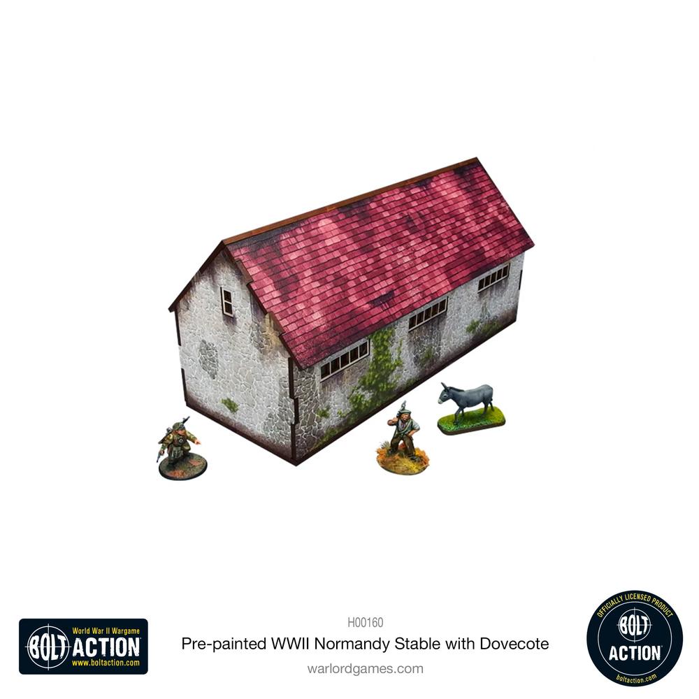 Bolt Action: Pre-painted WWII Normandy Stable with Dovecote_2