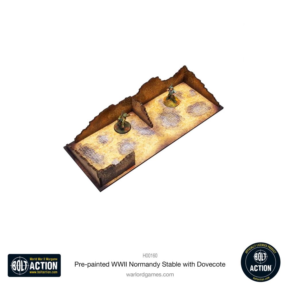 Bolt Action: Pre-painted WWII Normandy Stable with Dovecote_5