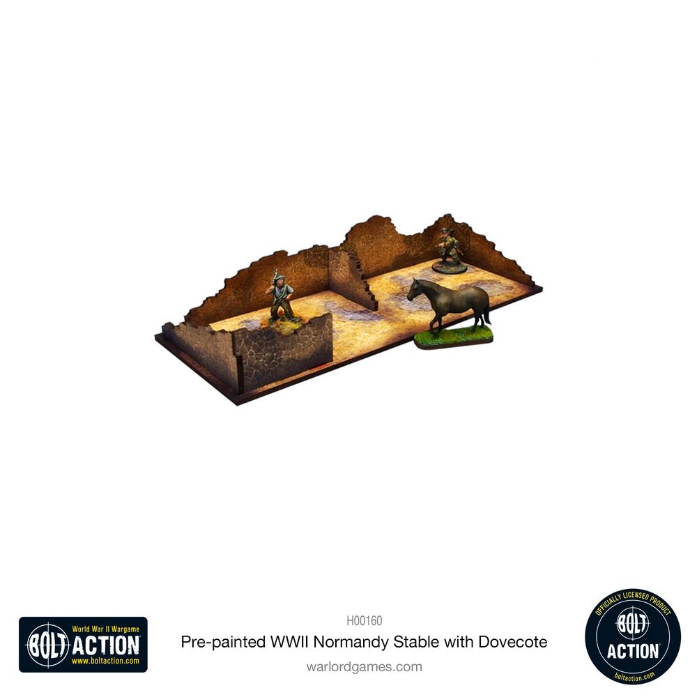 Bolt Action: Pre-painted WWII Normandy Stable with Dovecote_6