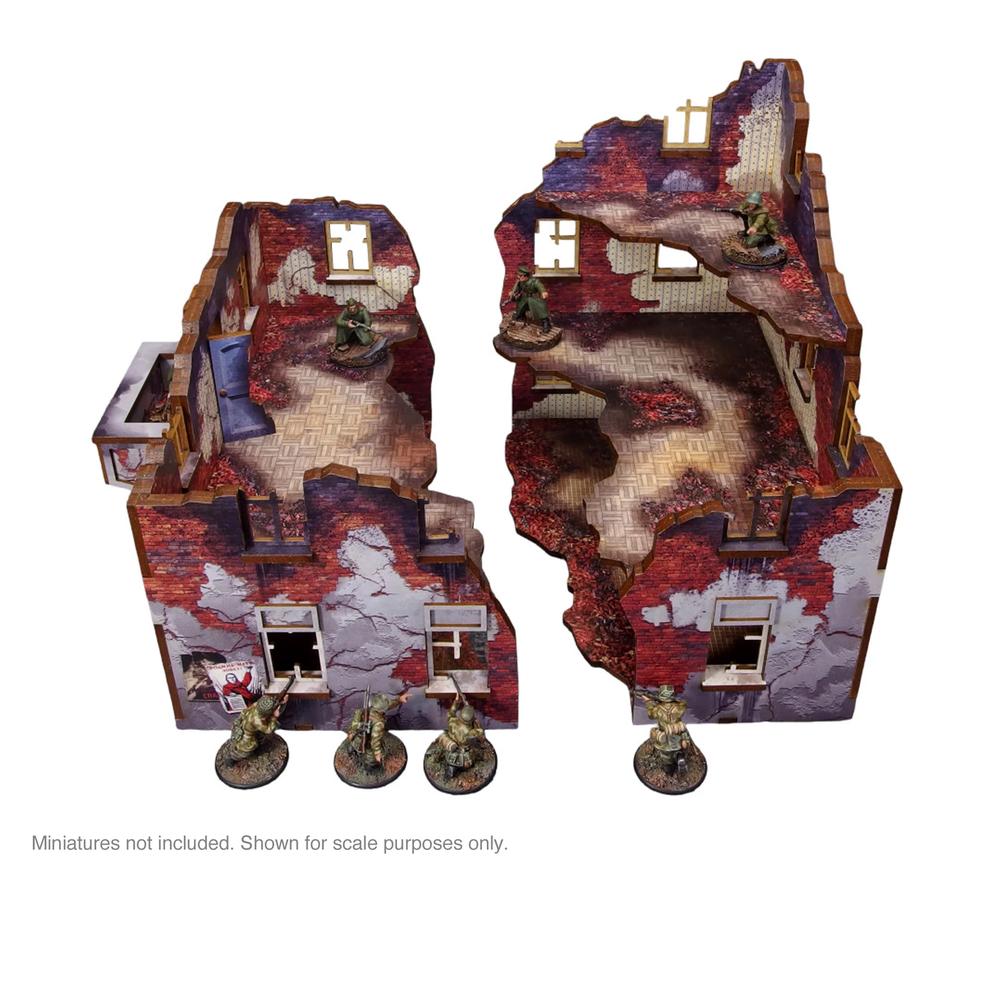 Bolt Action: WW2 Ostfront Stalingrad Apartment Block Front_3