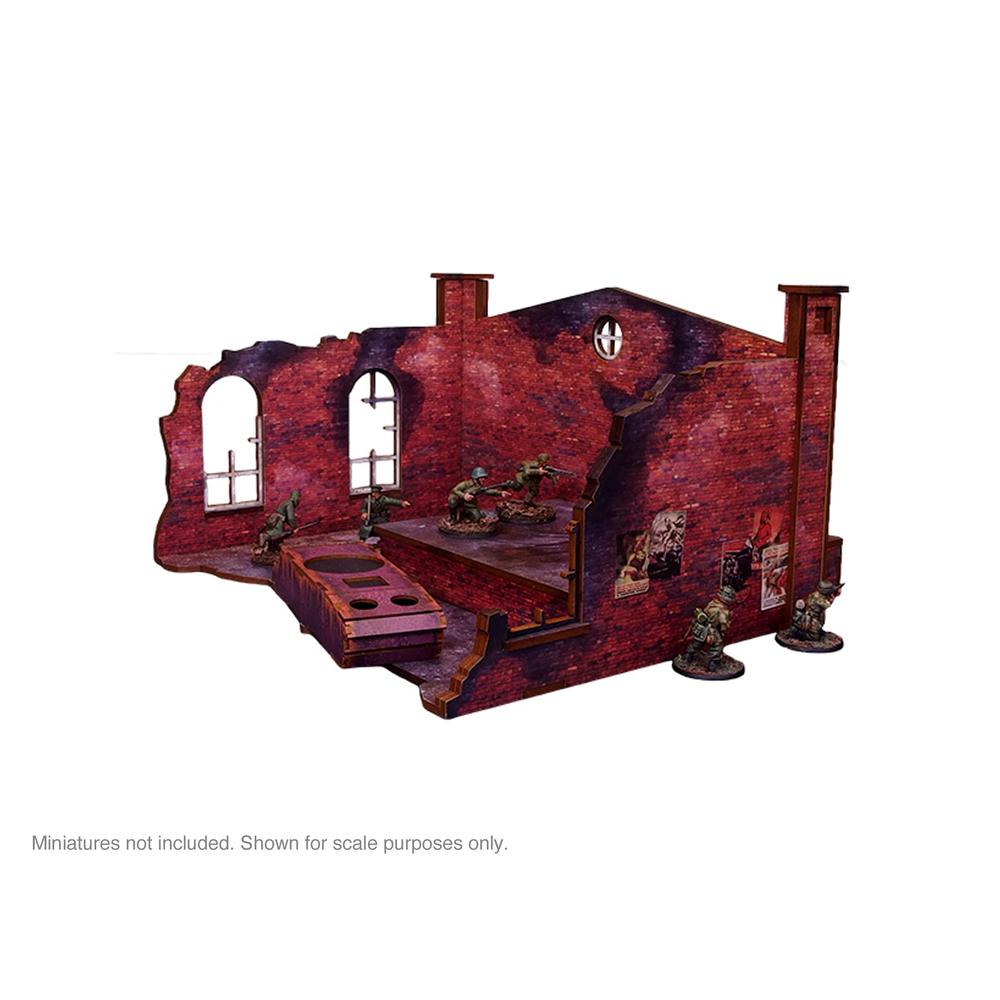 Bolt Action: WW2 Ostfront Stalingrad Factory Back (with Ramp)_4