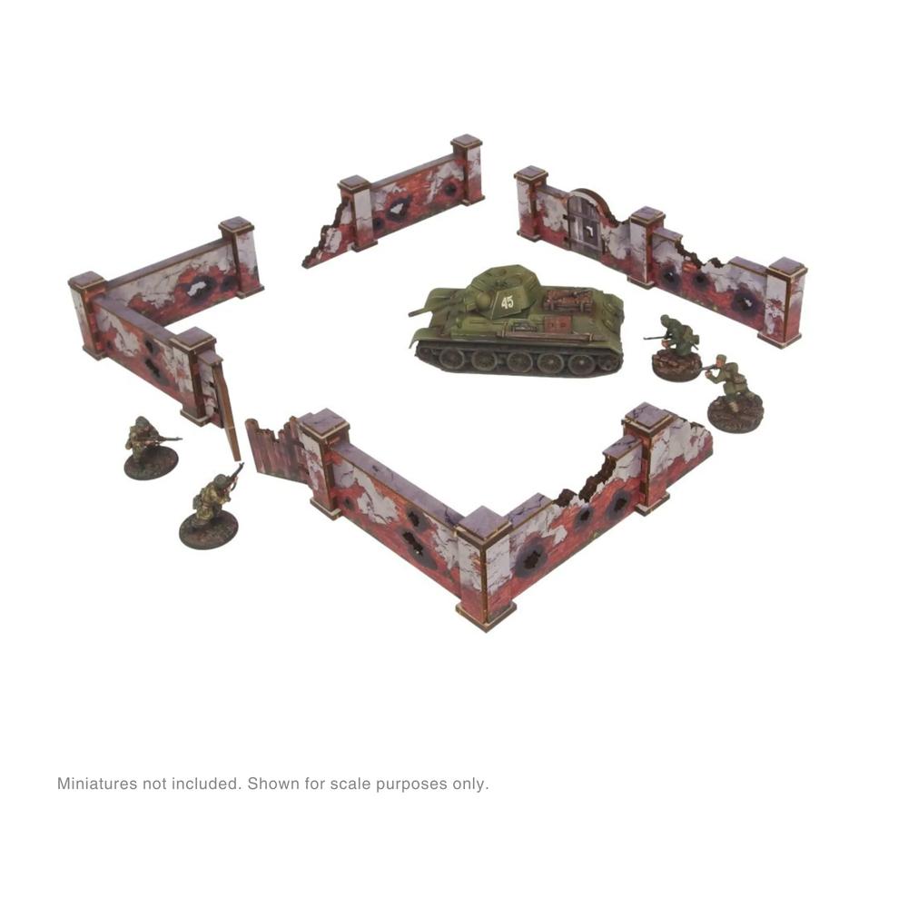 Bolt Action: WW2 Ostfront Stalingrad Walls High PREPAINTED [28mm/1:56]_1