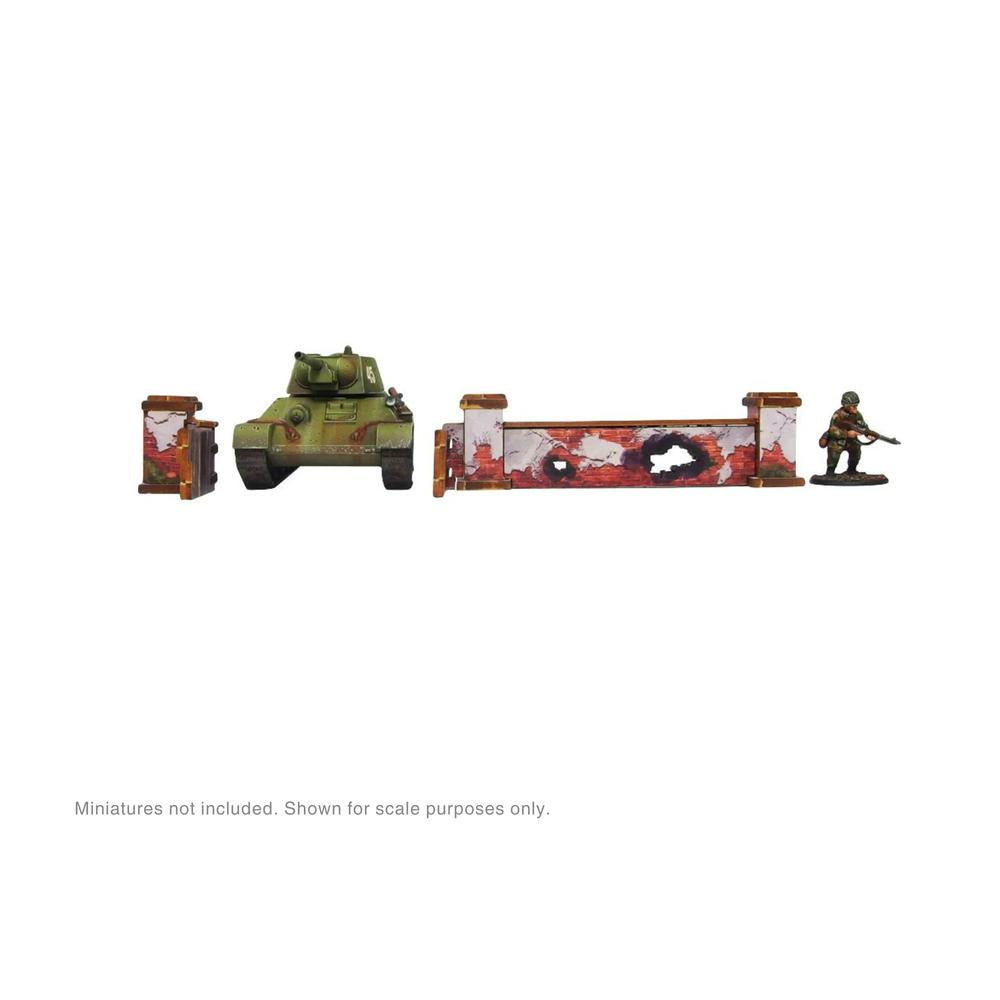 Bolt Action: WW2 Ostfront Stalingrad Walls Low PREPAINTED [28mm/1:56]_1