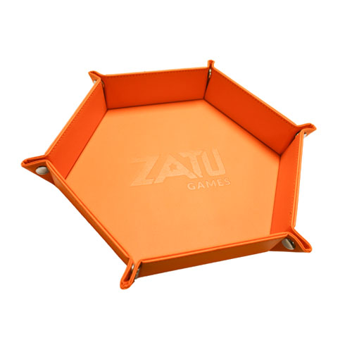 Zatu Hexagonal Dice Tray - Orange