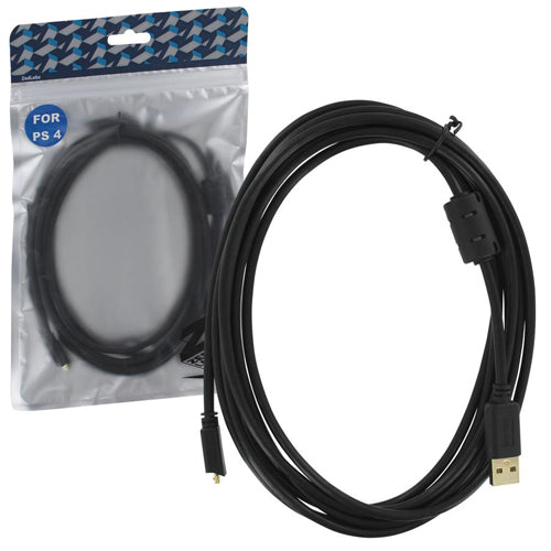 ZedLabz Pro (Gold Plated) 3M Extra Long USB Charge Cable - PS4