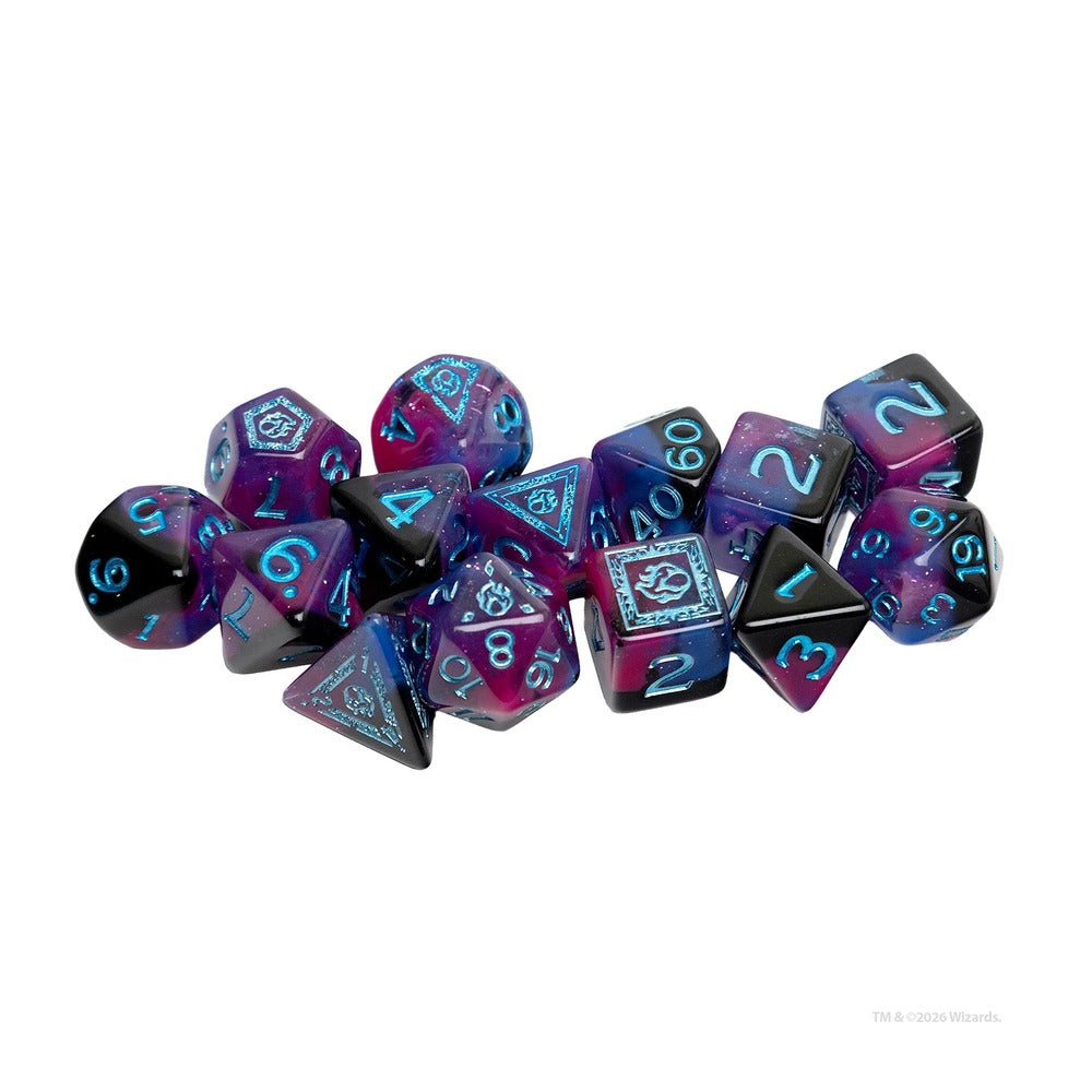 Dungeons & Dragons Adventure Dice Set - Sorcerer (Purple) - Sirius Dice | Zatu Games