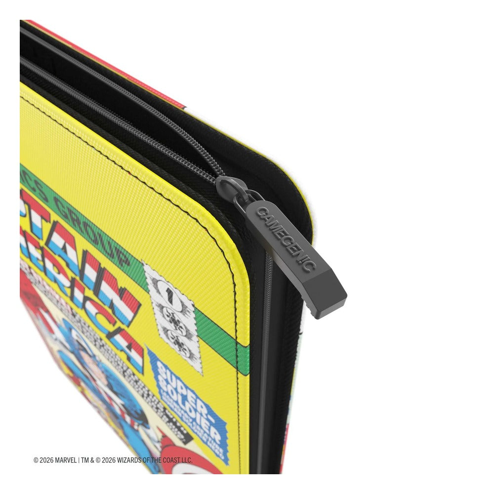 Gamegenic Magic: The Gathering Marvel Super Heroes Zip-Up Album 18-Pocket - Captain America/Black Panther | Zatu Games