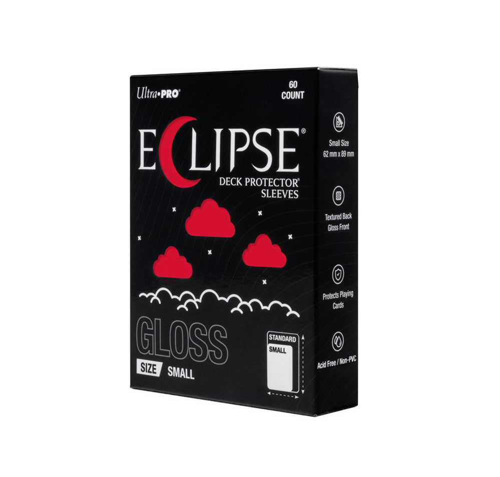 Eclipse Gloss Small Deck Protector Sleeves: Apple Red (60ct)