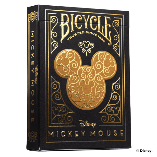 *A Grade* Bicycle - Disney: Mickey Black/Gold Playing Cards