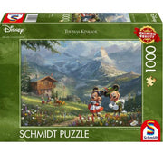*A Grade* Thomas Kinkade: Disney Mickey & Minnie in the Alps Puzzle (1000 Pieces)
