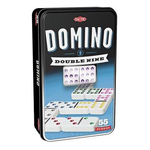 Double 9 Dominoes X 55 Tiles In Tin