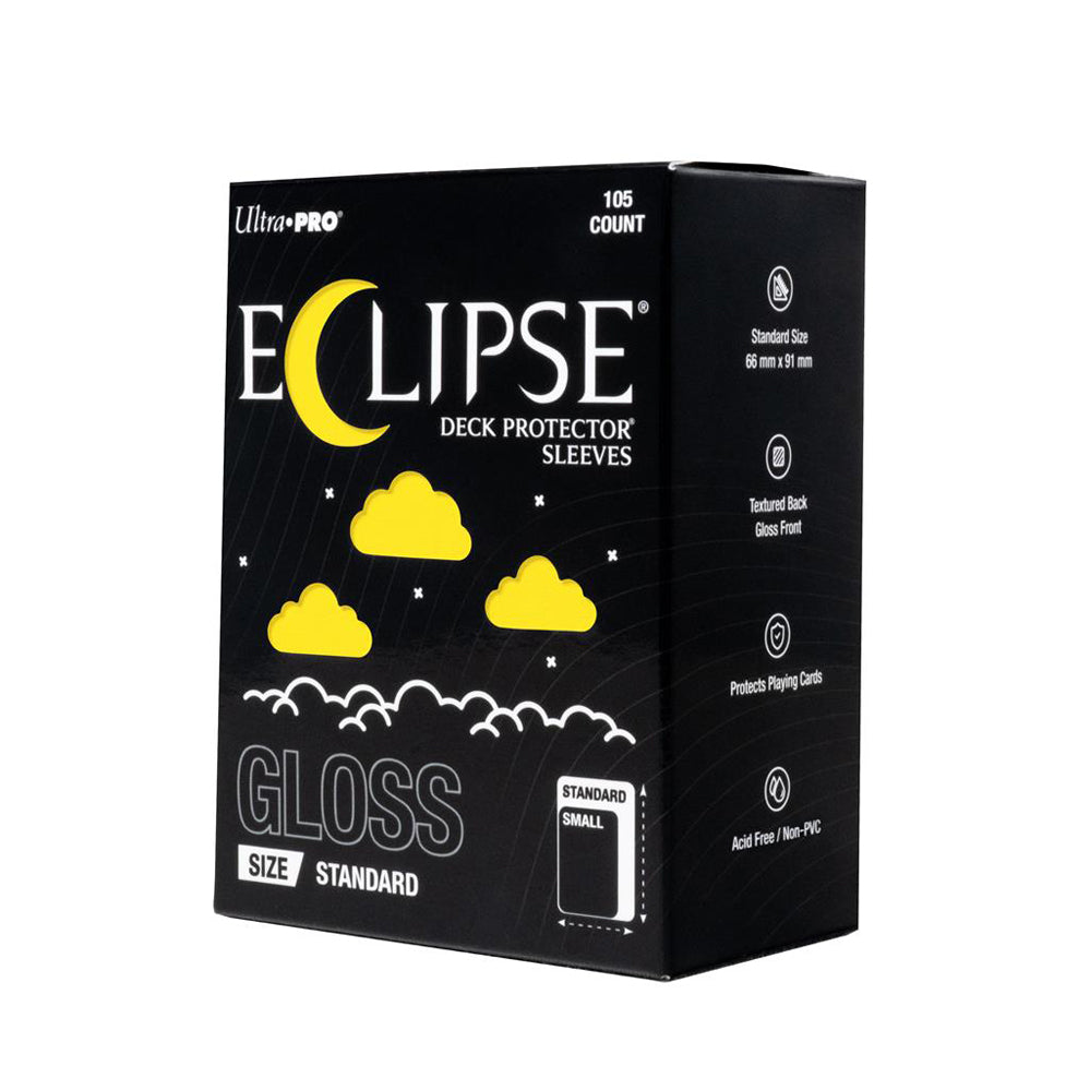 Eclipse Gloss Standard Deck Protector Sleeves: Lemon Yellow (105ct)