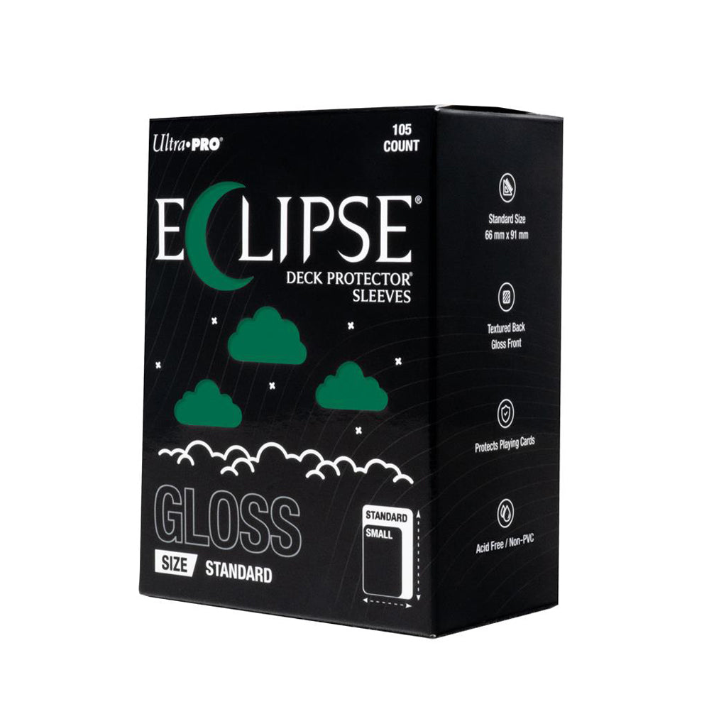 Eclipse Gloss Standard Deck Protector Sleeves: Forest Green (105ct)