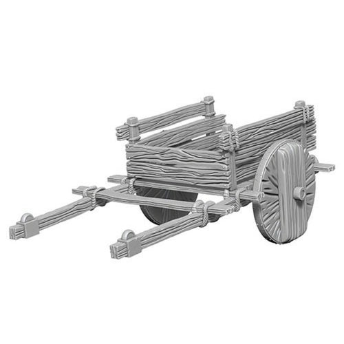 Pathfinder Deep Cuts Unpainted Miniatures (W4) - 2 Wheel Cart