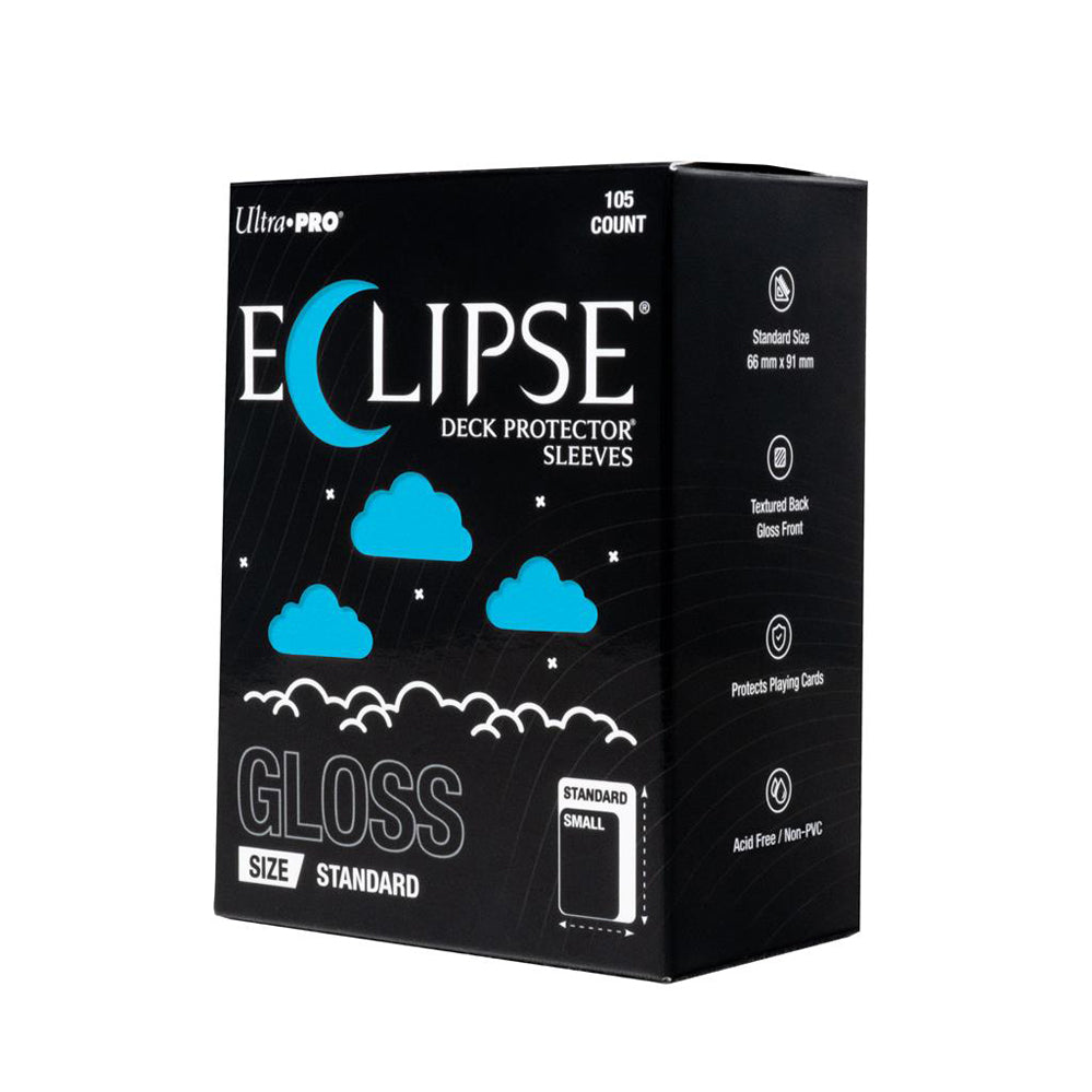 Eclipse Gloss Standard Deck Protector Sleeves: Sky Blue (105ct)
